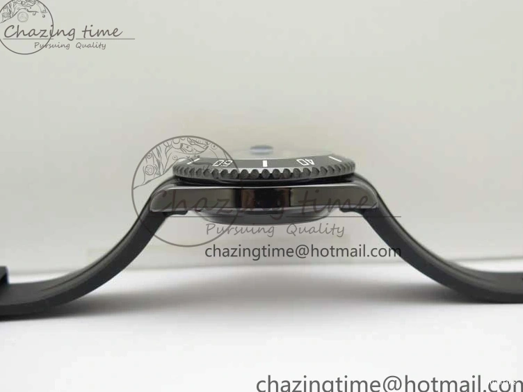 MiroTime 0201 Soft Submariner 40mm Black Ceramic 5GF Best Edition Pink Painting Dial on Black Rubber Strap SA 2472